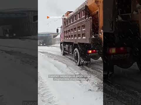 Qirg‘izistonda kuchli qor yog‘moqda!