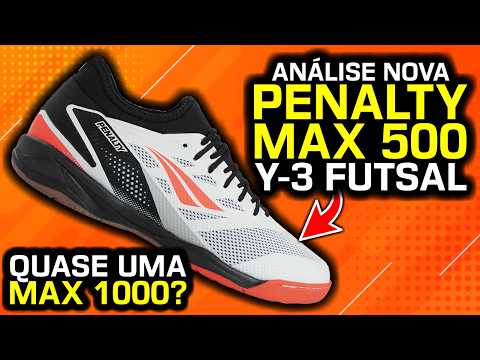 A MAX 500 ficou MELHOR? - Análise chuteira futsal Penalty Max 500 Locker Y-3 IN