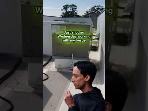Just random talk at work with your bro #hvac #bluecollarboys #hvacservice