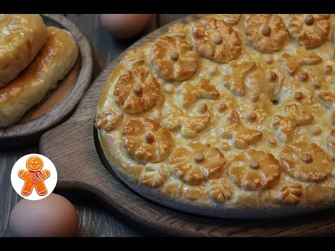 Домашний пирог и пирожки с капустой homemade pie with cabbage