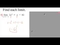 Limits by Direct Substitution Explained