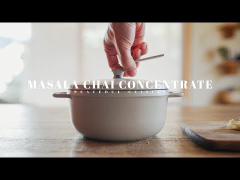 [No Music] How to Make Masala Chai Concentrate ☆マサラチャイシロップの作り方
