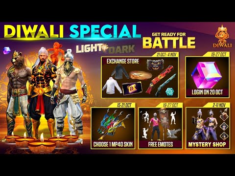 Diwali Event 2024 Free Rewards 😮🔥| New Golden Shade Return | Free Fire New Event | Ff New Event