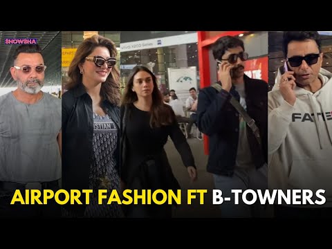 Aditi Rao Hydari- Siddharth, Sonu Sood, Bobby Deol, Urvashi Rautela Serve Effortless Airport Fashion