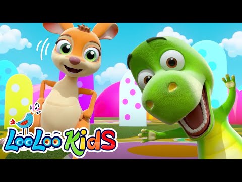 Jump Like a Kangaroo & Move Like a Monkey 🦘🐒 Looloo Kids: Nursery Rhymes & Kids Songs