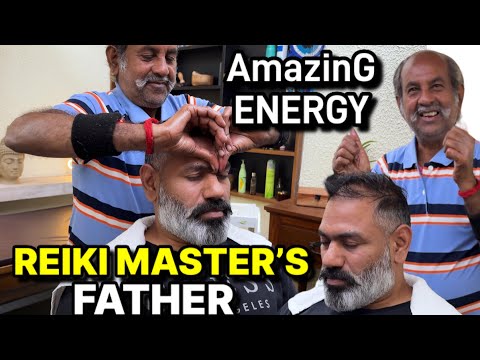 Reiki master’s father gave me energetic head massage, Asmr Neck cracking adjustment, relax Insomnia