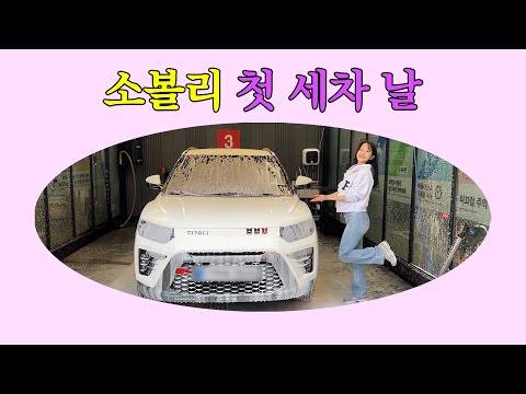 초보운전 첫 셀프 세차🫧🚘🫧 (티볼리 살려..)