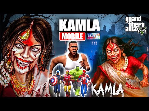 Franklin Saving Avengers From Kamla Mobile Indian horror GTA 5 | GTAV Avengers | A.K GAME WORLD