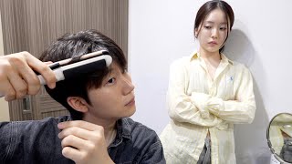 동창회 간다고 열심히 준비하는 남편이 의심스러운 일본아내ㅋㅋㅋㅋ