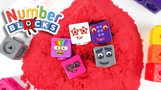 Find Numberblocks Hiding in Satisfying Surprise Eggs, Foam, Milk, & Tape to Build The Step Squad