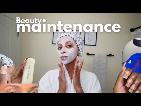 Monthly beauty maintenance routine | Nails, selfcare routine, brows, pedicure, etc.|