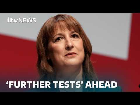 Rachel Reeves heckled as she warns of 'further tests' ahead | ITV News