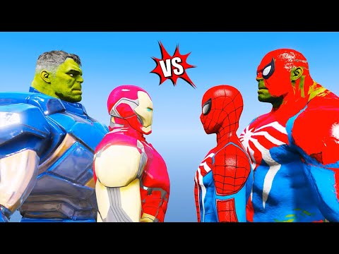 Spider-Hulk vs. Iron Hulk: Who's the Strongest? (GTA 5 Mods)