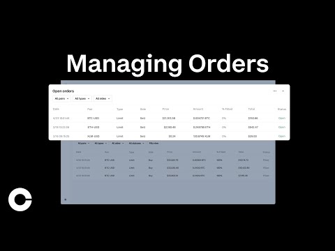 How to manage your orders on Coinbase Advanced Trading