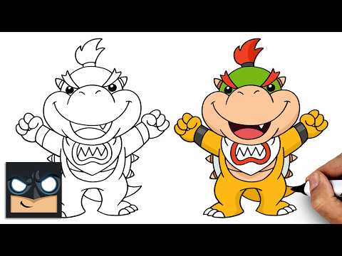 How to Draw Bowser Jr. | Super Mario