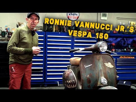 Ronnie Vannucci Jr.'s (The Killers band) RUSToration Spanish Vespa 150