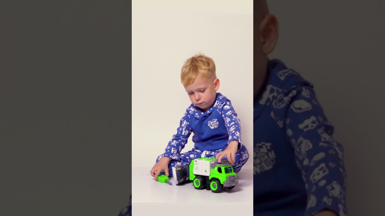 Сборный мусоровоз р/у - видео