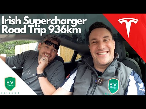 Tesla Model Y LR Irish Supercharger Road Trip 936km