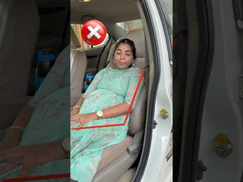 Techniques to sit in Car for Pregnant Women to support Babies Anterior Position !!!