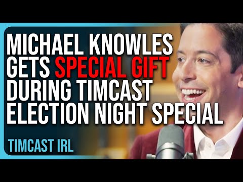 Michael Knowles Gets SPECIAL GIFT During Timcast Election Special