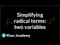 Simplifying Cube Root Expressions with Two Variables