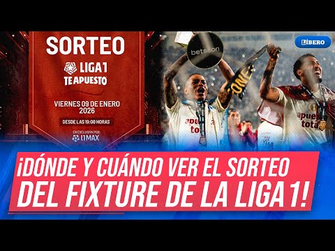 Sorteo de la Liga 1 2026: hora, dónde y cuándo ver EN VIVO | Líbero