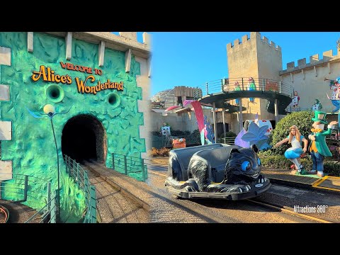 UK's Version of Alice Wonderland Dark Ride at Pleasure Beach Resort Amusement Park