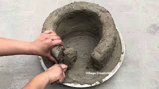 mitti ka chulha banane ka tarika | How to make chulha at home | chulha making traditional life oven