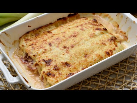 Puerros gratinados