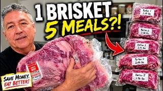 Brisket vs Chuck Roast Money-Saving Experiment | How Many Meals Can ONE Brisket Make?