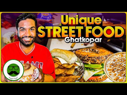 Mumbai ka Unique Street Food | Chips Pav, Bagel & Brownie | Ghatkopar Street Food | Veggie Paaji