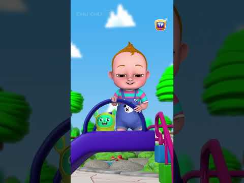 Baby Taku is having fun on the rainbow slide. #babytaku #kidsfun #kidslearning #kidsgames #chuchutv