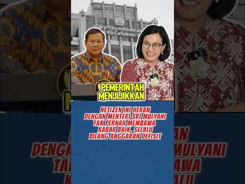 Menteri Sri Mulyani Tak Pernah Bawa Kabar Baik #srimulyani #prabowo