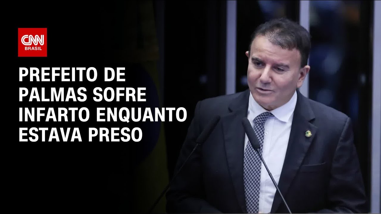 Preso prefeito de Palmas sofre infarto e passa por cateterismo | LIVE CNN