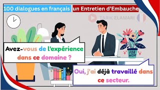 100 Dialogues en français  A1 – Entretien d’Embauche en Français | job interview French A1