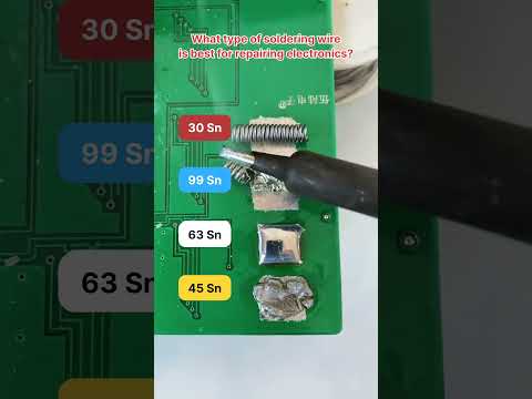 What type of soldering wire is best for repairing electronics?