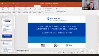 Fulbright Program presentation by Lilia Shylo, Cultural AffairsAssistant of U.S. Embassy in Ukraine