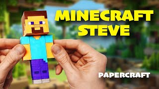 Minecraft Steve 3D papercraft WITH FREE LAYOUT!