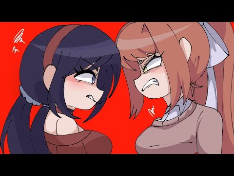 Crazy Mita FIGHTS Monika?! (MiSide x Doki Doki Literature Club Comic Dub)