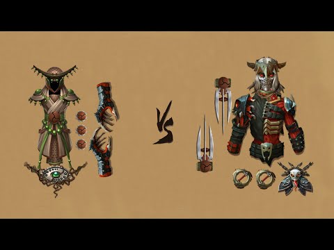Shadow Fight 2 || Monk Set vs Predator's Fury Set  「iOS/Android Gameplay」