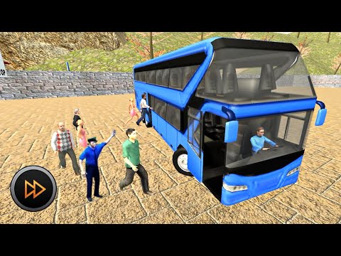 Uphill police Transporter Bus Driving Simulator - Android iOS Gameplay