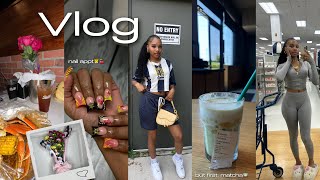Monthly Reset + Nail Appt + Trying Matcha + Mommy Bday + DIY Flower Bouquet + Gym + Taking Pics, Etc
