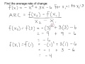 Average Rate of Change and Functions