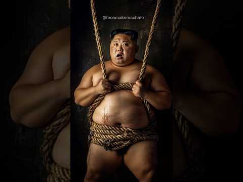 밧줄에 묶인 김정은 충격 모습