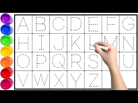 ABCD Alphabets.kids drawing and alphabets learning.counting numbers and drawing shapes.abc Kids song