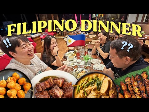 Korean Family’s Filipino Food Party in Boracay🎉 (quekquek..? kare-kare 😭)