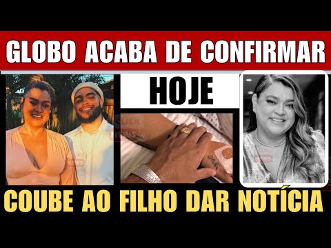 DIRETAMENTE DO HOSPITAL NOSSA AMADA CANTORA PRETA GIL, AOS 50 ANOS, COUBE AO FILHO DAR NOTÍCIA