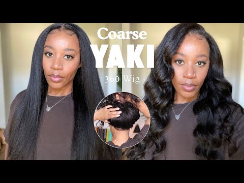 KEEPING IT TEXTURED 🔥 | COARSE YAKI 360 LACE WIG, 4C EDGES | INVISIBLE STRAP | FT. RPGHAIR