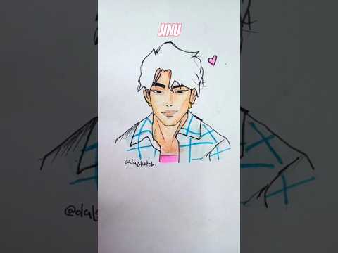 “JINU Hair Art ✨ | SajaBoys Fanart 🎨💖” #sajaboys #subscribe #jinu #viral #satisfying ❤️