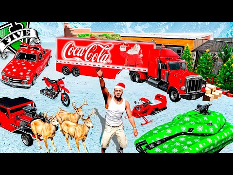 ROBANDO los COCHES SECRETOS de SANTA CLAUS en GTA 5